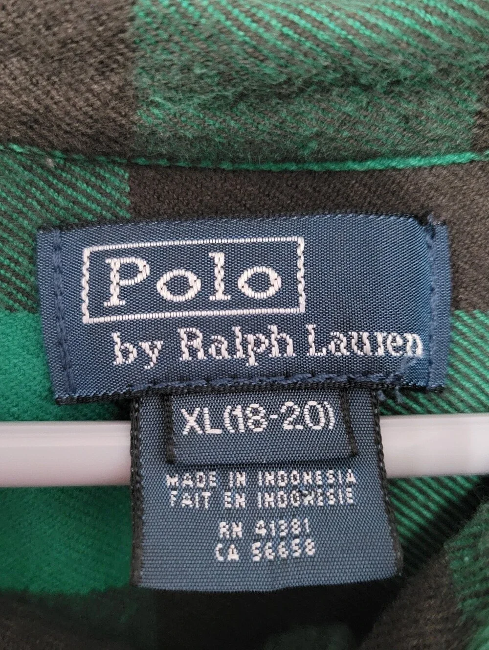 Lot 4 Ralph Lauren Boys Plaid Long Sleeve Button Down Shirts Size XL Red Green